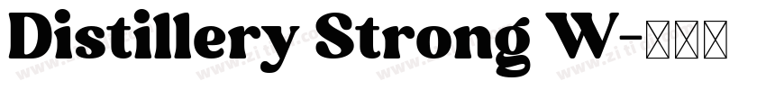 Distillery Strong W字体转换